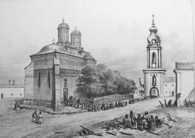Three Holy Hierarchs Monastery by Auguste Raffet